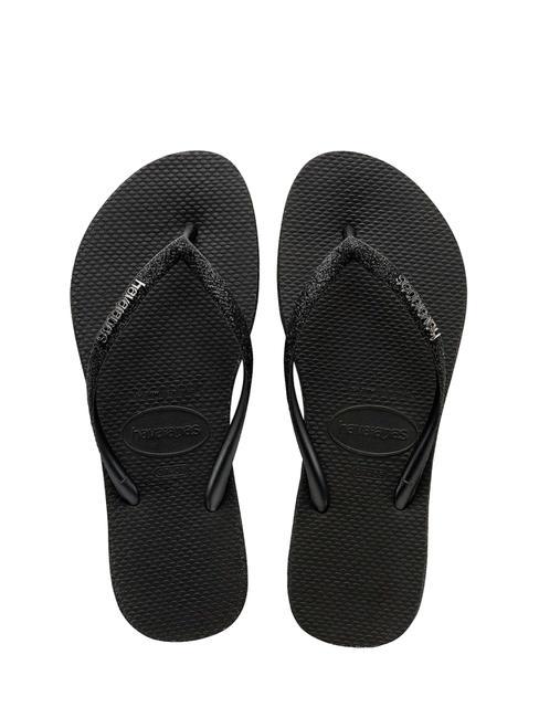 HAVAIANAS SLIM SPARKLE Infradito NERO - Scarpe Donna
