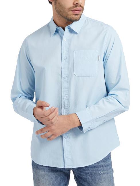 GUESS SUNSET Camicia a manica lunga airway blue - Camicie Uomo