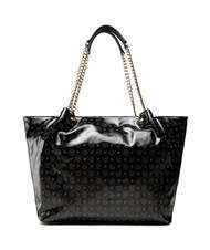POLLINI HERITAGE COATED Shopping bag in canvas Nero - Borse Donna - 1
