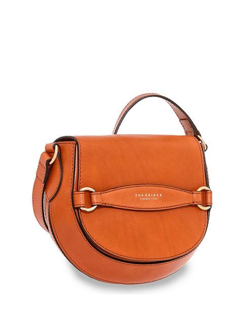 THE BRIDGE BETTINA Mini Bag a tracolla, in pelle rust abb. oro - Borse Donna