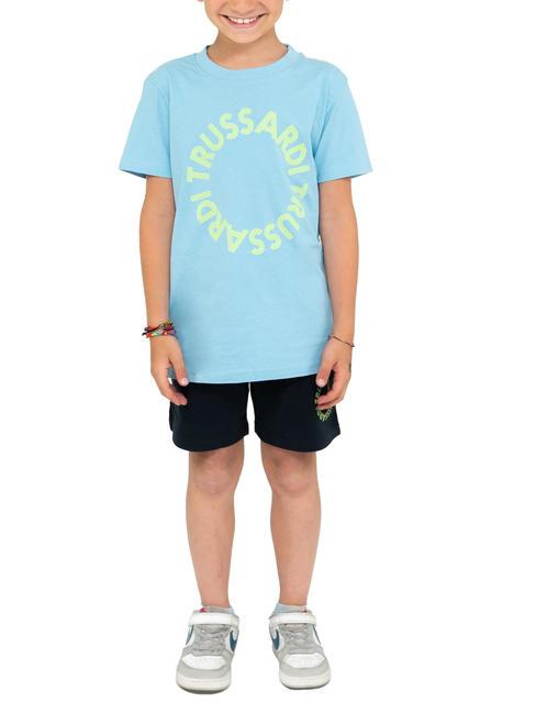 TRUSSARDI KUNIP Completo t-shirt e bermuda azure/blue - Tute bambini