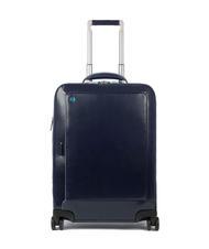 PIQUADRO BLUE SQUARE Trolley Bagaglio a Mano in pelle, porta PC 15,6" - Bagagli a mano
