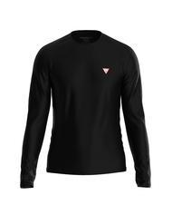 GUESS MINI TRIANGLE T-shirt a maniche lunghe jetbla - T-shirt Uomo - 1