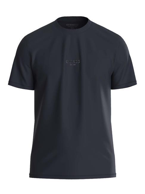 GUESS AIDY T-shirt scritta in tinta smartblue - T-shirt Uomo