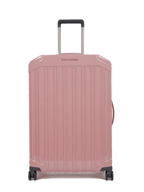 Valigia Rigida DK Luggage ABS-30 32" Rosa – Trolley Leggero Con 4 Ruote, Serratura TSA E Manico Telescopico