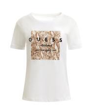 GUESS RELAXED T.shirt cropped con anello purwhite - T-shirt e Top Donna - 1