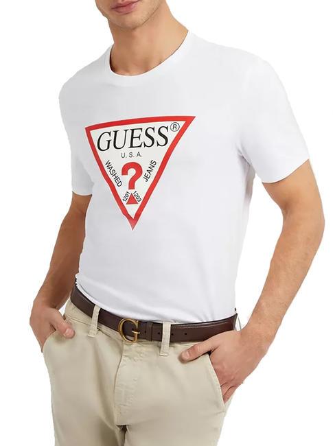 GUESS ORIGINAL T.shirt con logo purwhite - T-shirt Uomo