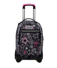 SEVEN JACK ZIPPER GLAMY Zaino Trolley Sganciabile steelgray - Zaini con carrello - 1