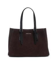 TOSCA BLU BRUGES Tote bag grande in suede bordeaux - Borse Donna - 1