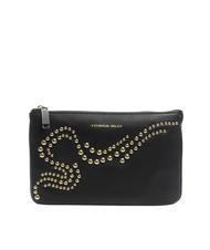 TOSCA BLU NIZZA Tracolla tre scomparti con borchie Nero - Borse Donna - 1