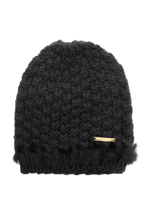 TRUSSARDI TRICOT Cappello effetto lana black - Cappelli