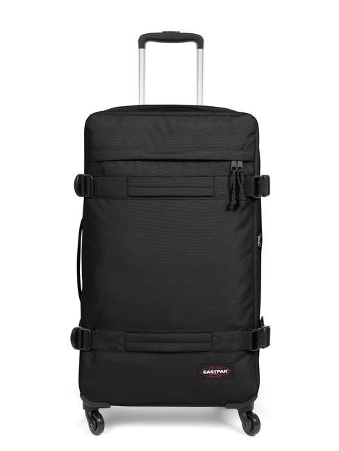 EASTPAK TRANSIT'R Trolley misura media NERO - Trolley Semirigidi