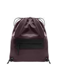 TRUSSARDI ZENITH Sacchetta in nylon con tasca marrore-nero - Zaini Scuola & Tempo Libero - 1