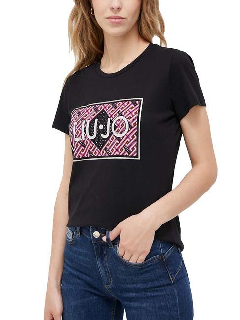 LIUJO GEOMETRIC eco-friendly T-shirt eco-friedly nero liujo geometric - T-shirt e Top Donna