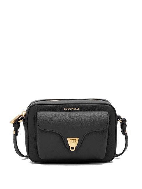 COCCINELLE BEAT SOFT Borsa tracolla pelle martellata Nero - Borse Donna