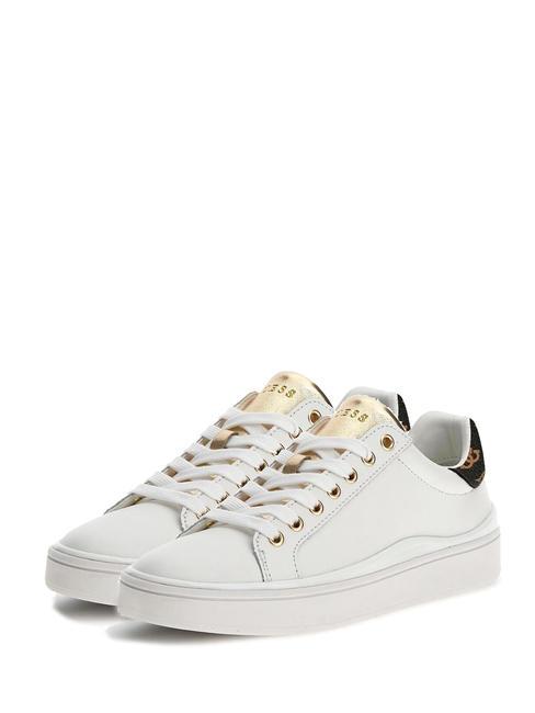 GUESS BONNY Sneakers in pelle White/Brown - Scarpe Donna