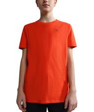 NAPAPIJRI K SALIS SS 2 T-shirt in cotone con micro bandiera - T-shirt Bambino