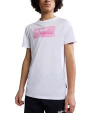 NAPAPIJRI KIDS ZAMORA T-shirt in cotone flag pink fj3 - T-shirt Bambino - 1