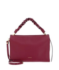 COCCINELLE BOHEME GRANA DOUBLE Borsa in pelle martellata con tracolla garnet r/pulp p - Borse Donna - 1