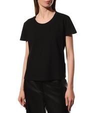 TRUSSARDI LOGO RING T-Shirt in cotone NERO - T-shirt e Top Donna - 1