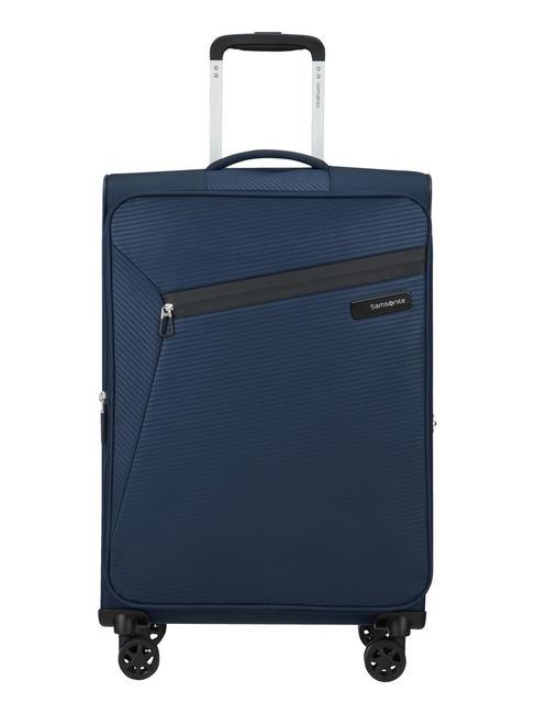SAMSONITE LITEBEAM Trolley medio espandibile midnightblue - Trolley Semirigidi