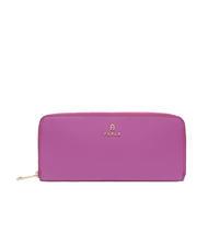 FURLA CAMELIA Portafoglio zip around grande in pelle violet - Portafogli Donna - 1