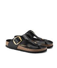 BIRKENSTOCK GIZEH BIG BUCKLE Infradito in pelle verniciata - Scarpe Donna