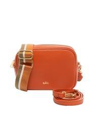 LESAC LUCIA Borsa pelle dollaro doppia tracolla  papaya - Borse Donna - 1
