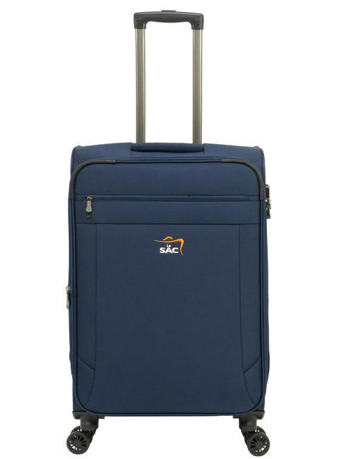 LESAC LIGHT FLY Trolley Medio, Espandibile blue - Trolley Semirigidi