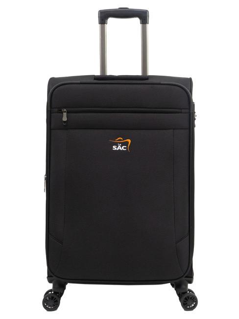 LESAC LIGHT FLY Trolley Medio, Espandibile nero - Trolley Semirigidi