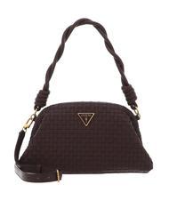 GUESS LISBET Borsa clutch intrecciata mahogany - Borse Donna - 1