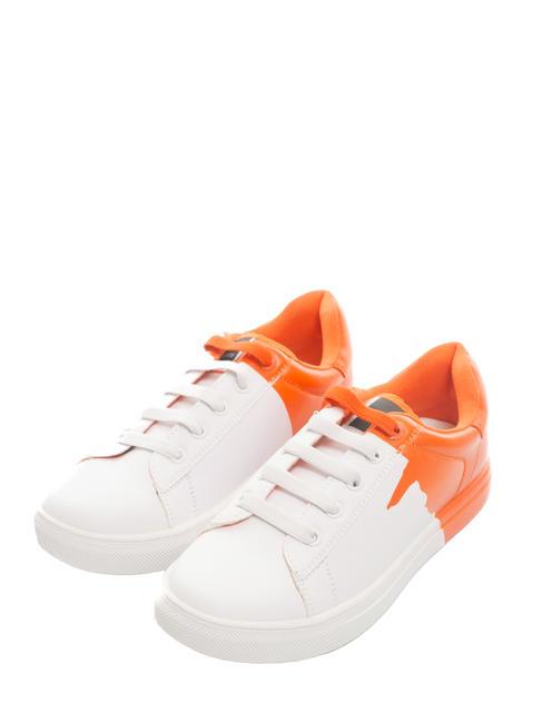 TRUSSARDI DEREK Sneakers Bambino white/orange - Scarpe Bambino