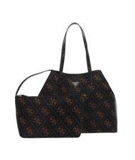GUESS VIKKY LOGO LARGE Borsa a spalla brown - Borse Donna - 1