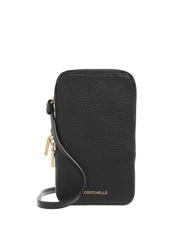 COCCINELLE FLOR Mini bag porta smarthphone in pelle Nero - Borse Donna - 1