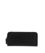 TWINSET EMBOSSED LOGO Portafoglio Zip Around - Portafogli Donna