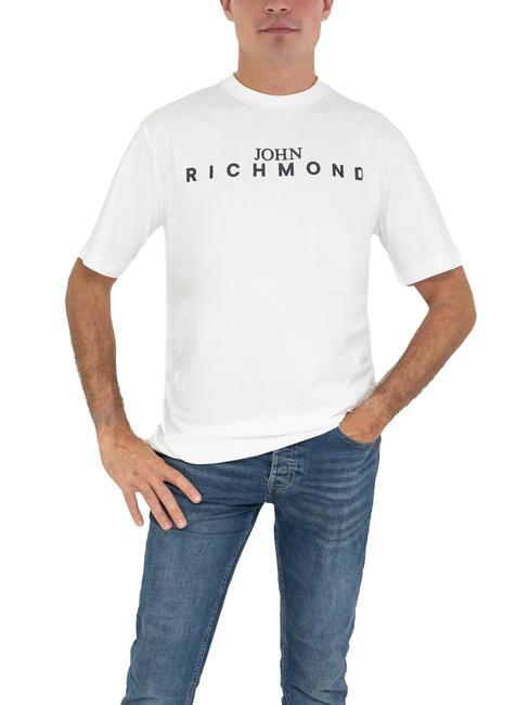 JOHN RICHMOND ELVINS T-shirt basic white/blk - T-shirt Uomo