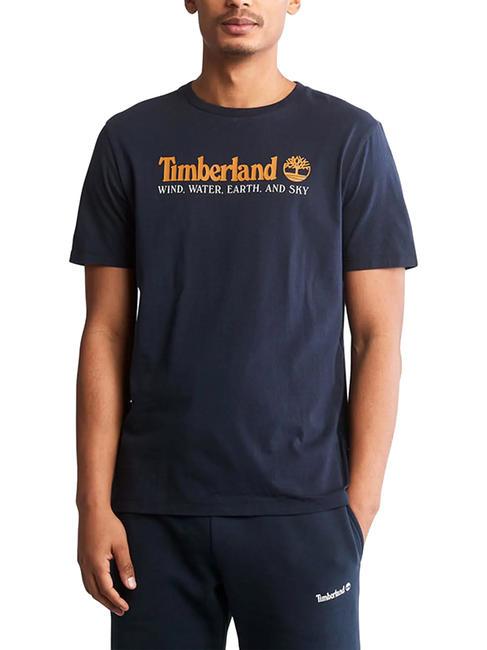 TIMBERLAND WWES T-Shirt in cotone dark sapphire - T-shirt Uomo
