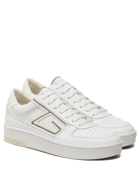 GUESS SILEA Sneakers in pelle White/White - Scarpe Uomo