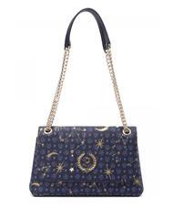 POLLINI HERITAGE STARLIGHT Borsa a spalla con flap bluberry - Borse Donna - 1