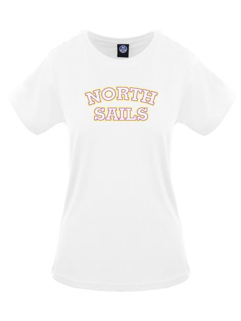 NORTH SAILS LOGO PRINT T-shirt in cotone bianco - T-shirt e Top Donna