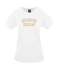 NORTH SAILS LOGO PRINT T-shirt in cotone bianco - T-shirt e Top Donna - 1
