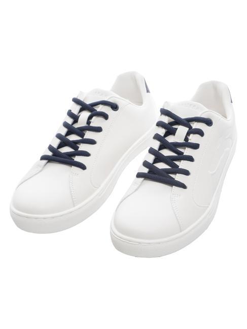 TRUSSARDI ERIS Sneakers white/carbon blue/white - Scarpe Donna