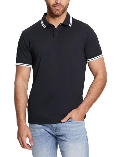 GUESS PIQUE Polo a manica corta stretch smartblue - Polo Uomo