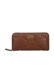TWINSET LOGO QUILTED Portafoglio grande zip around - Portafogli Donna