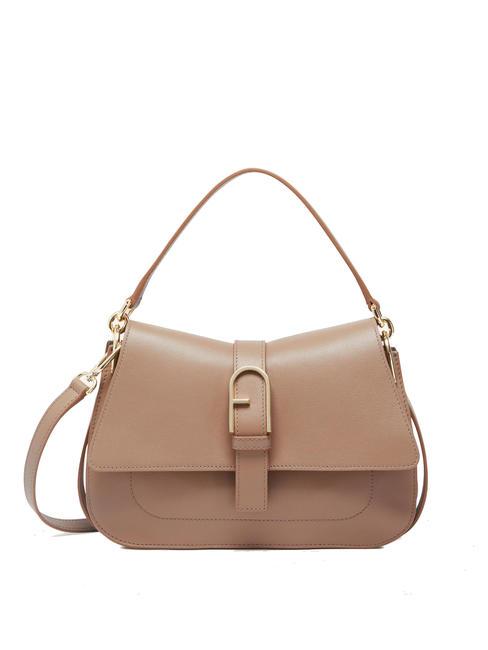 FURLA FLOW M Borsa a mano in pelle greige - Borse Donna