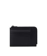 PIQUADRO W122 Portamonete e card in pelle Nero - Portafogli Uomo - 1