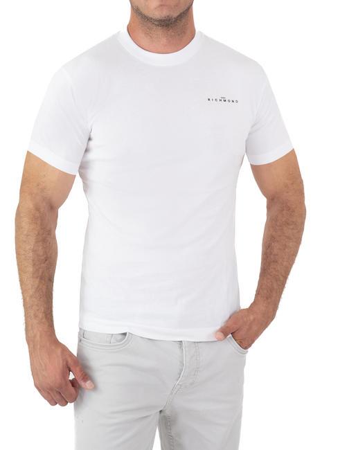 JOHN RICHMOND NEMOL T-shirt in cotone white optical - T-shirt Uomo