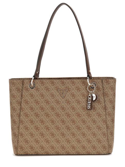 GUESS NOELLE Shopping Bag latte logo/brown - Borse Donna