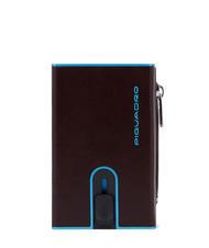 PIQUADRO BLUE SQUARE Portafoglio in pelle con sliding system MOGANO - Portafogli Uomo - 1