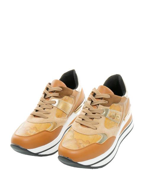 ALVIERO MARTINI PRIMA CLASSE GEO CLASSIC Sneakers platform CUOIO - Scarpe Donna